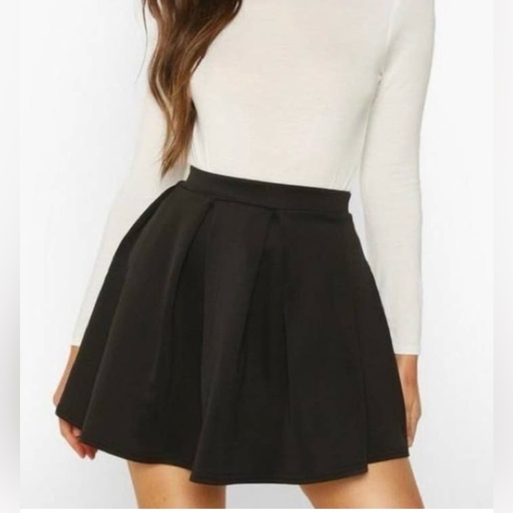 Aeropostale Pleated Scuba  Skater Skirt